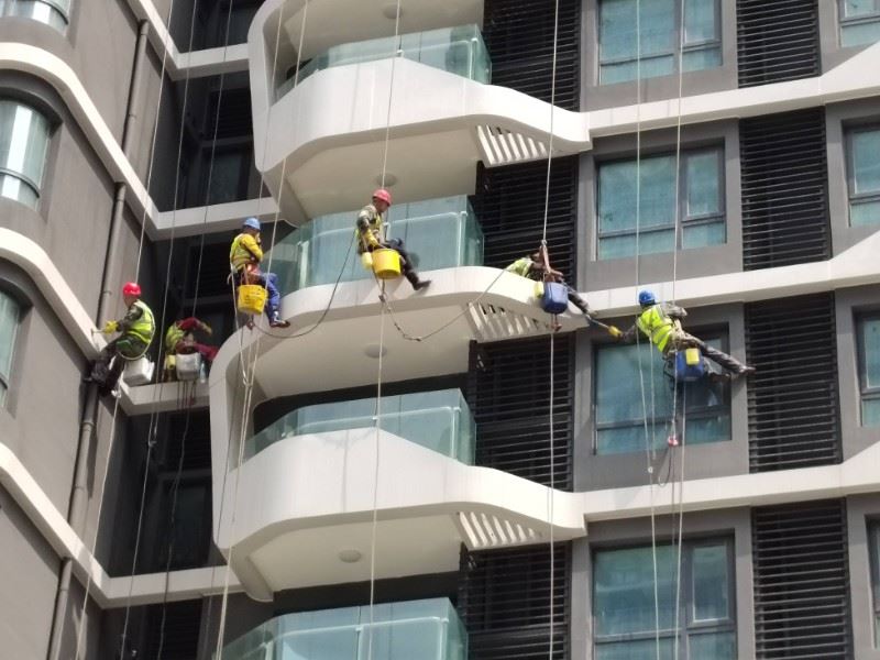 深圳医院外墙清洁 外墙玻璃幕墙清洗 深圳外墙清洗