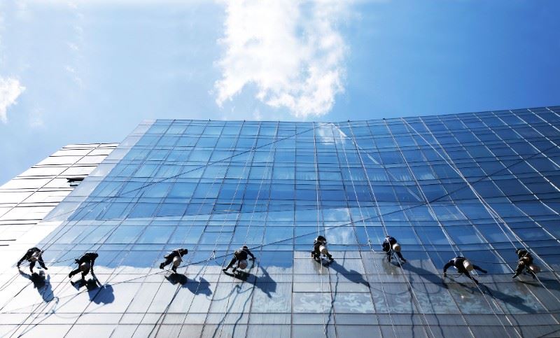 深圳幕墙清洗 医院大楼外墙清洁 龙华外墙清洗